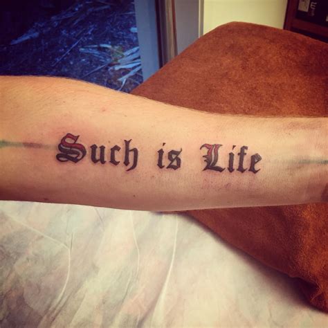 such is life tattoo designs